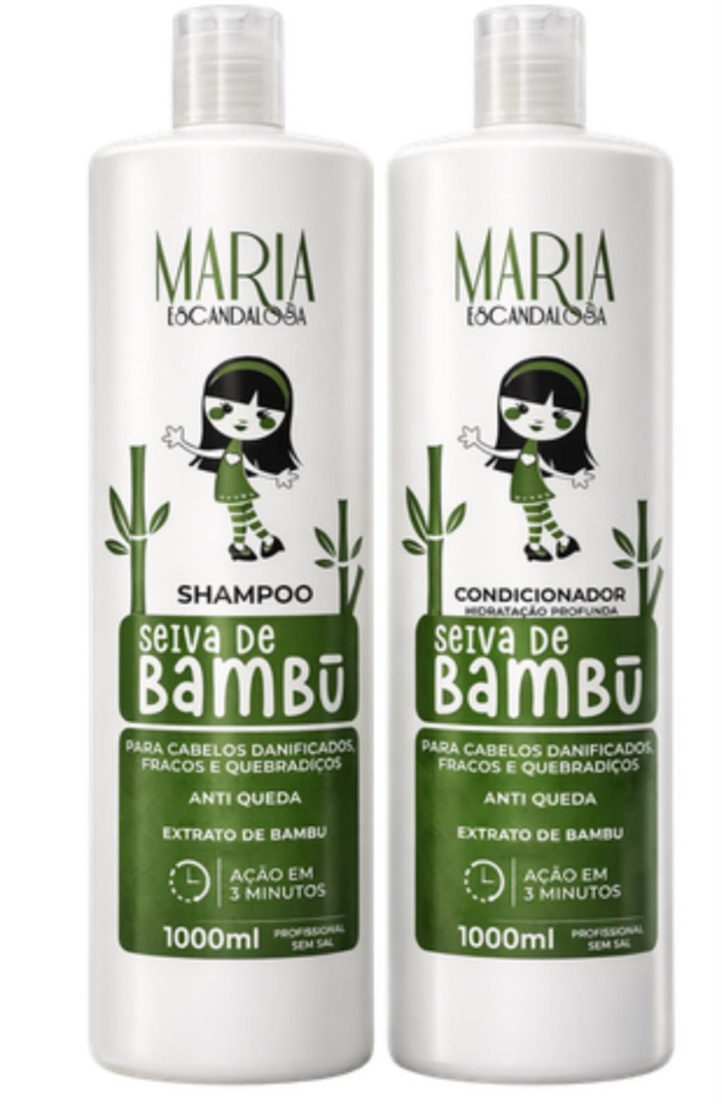 KIT CAPILAR SEIVA DE BAMBU 1 LITRO MARIA ESCANDALOSA