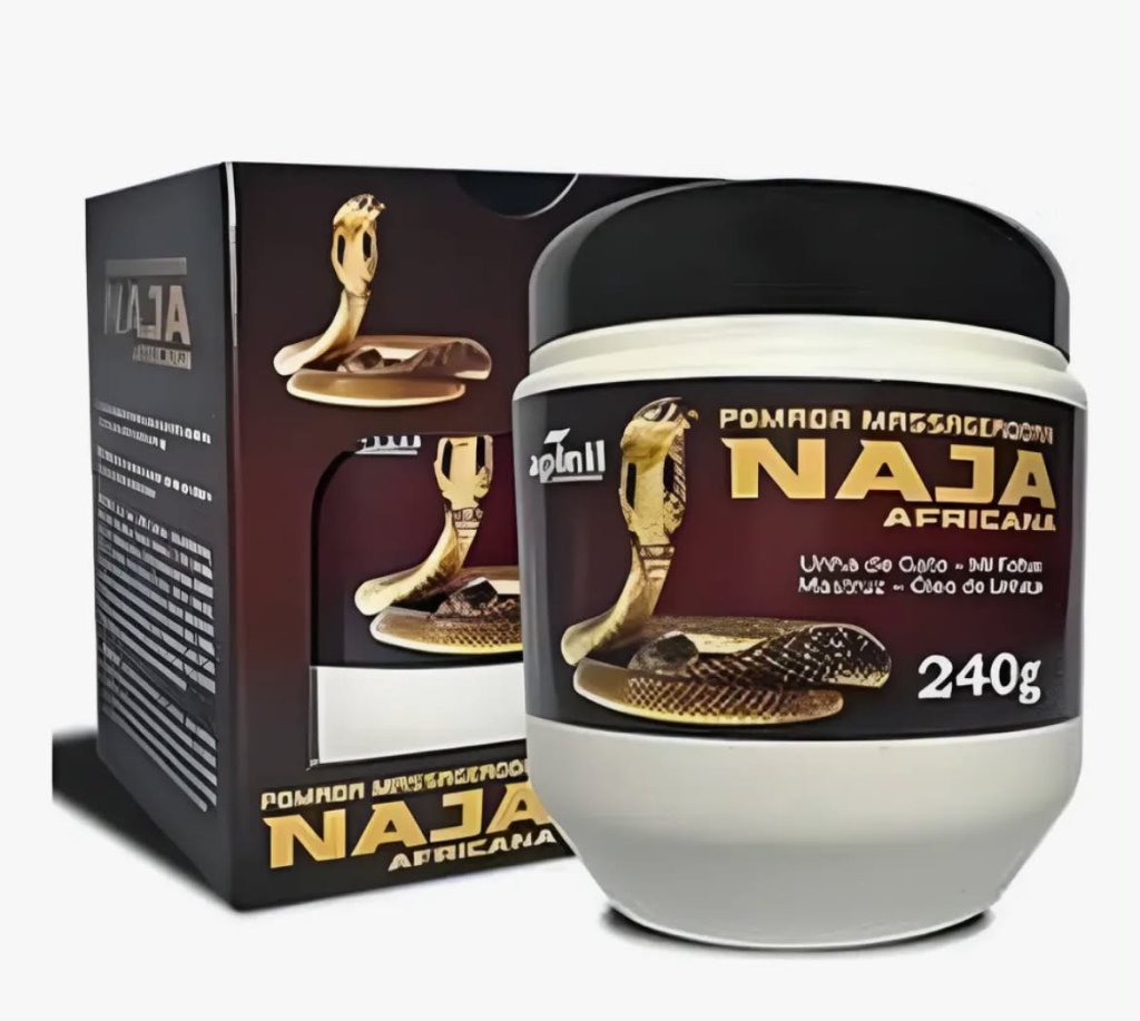 POMADA MASSAGEADORA NAJA AFRICANA 240G APINIL