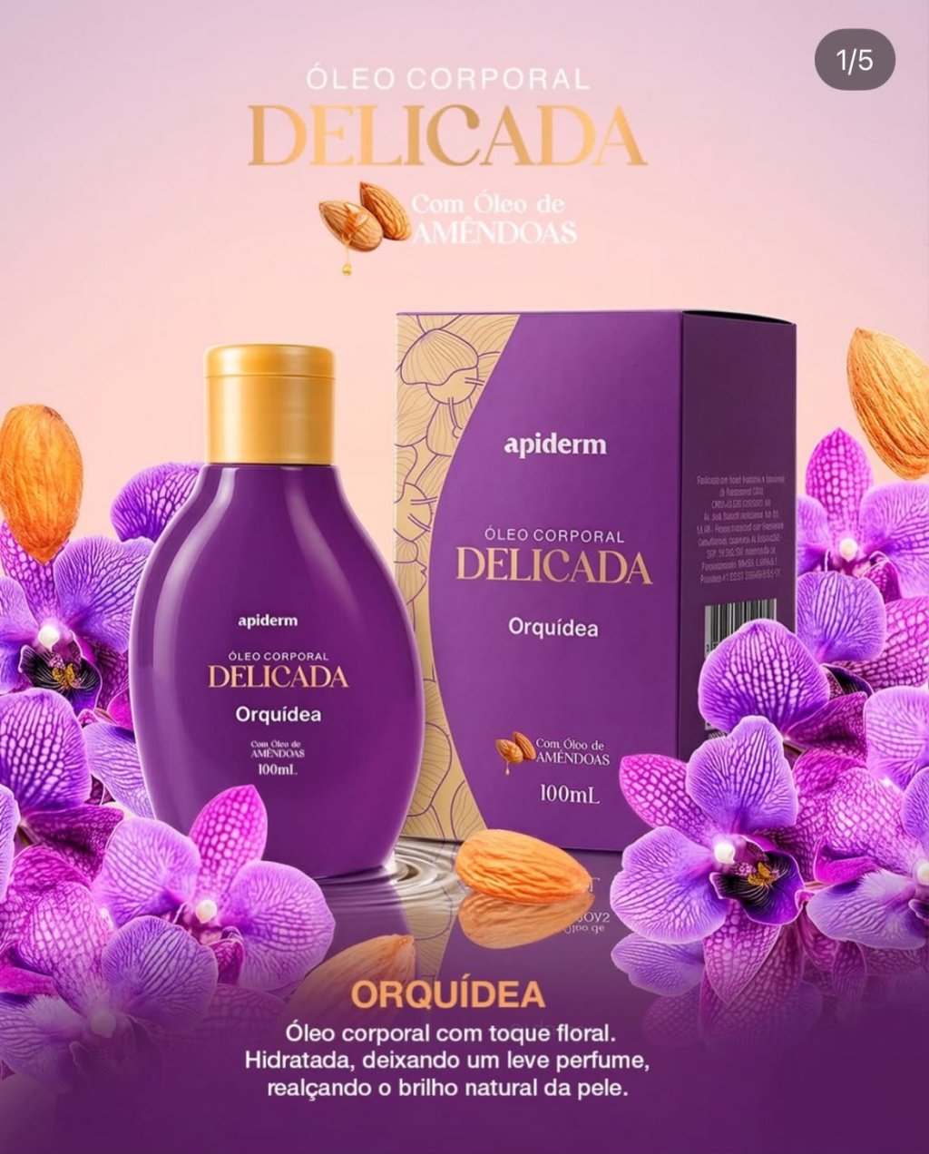 OLEO CORPORAL DELICADA ORQUIDEA 100ML APIDERM