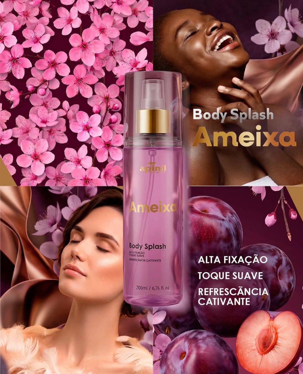 BODY SPLASH AMEIXA 200ML APINIL