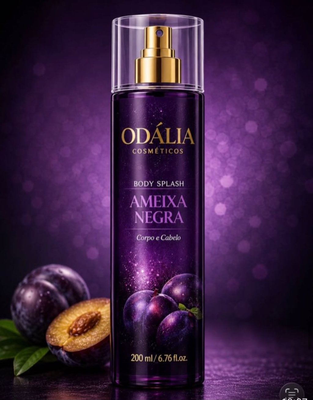 BODY SPLASH AMEIXA NEGRA 150ML ODALIA