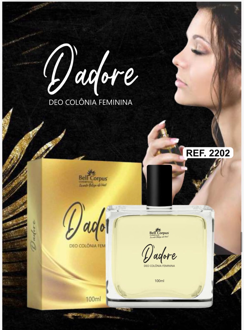 DEO COLONIA DADORE 100ML BELL CORPUS