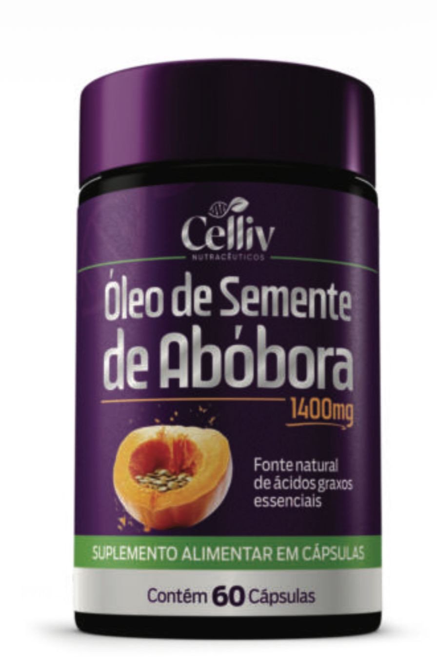 ÓLEO DE SEMENTE DE ABOBORA 1400MG CAPSULAS CELLIV