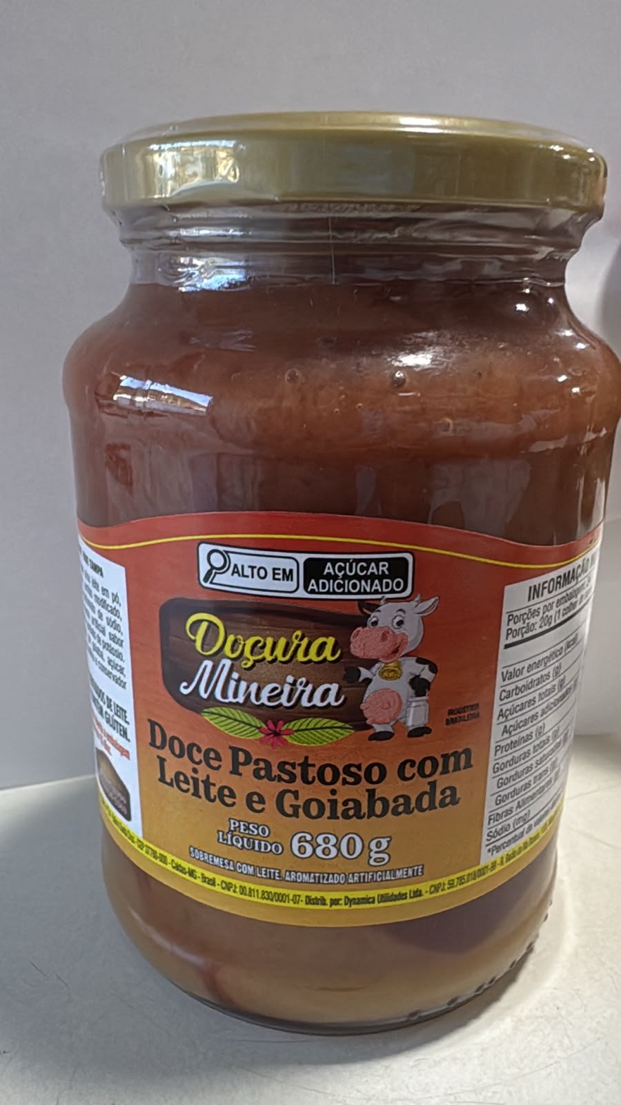 DOCE PASTOSO COM LEITE E GOIABADA 680G DOÇURA MINEIRA