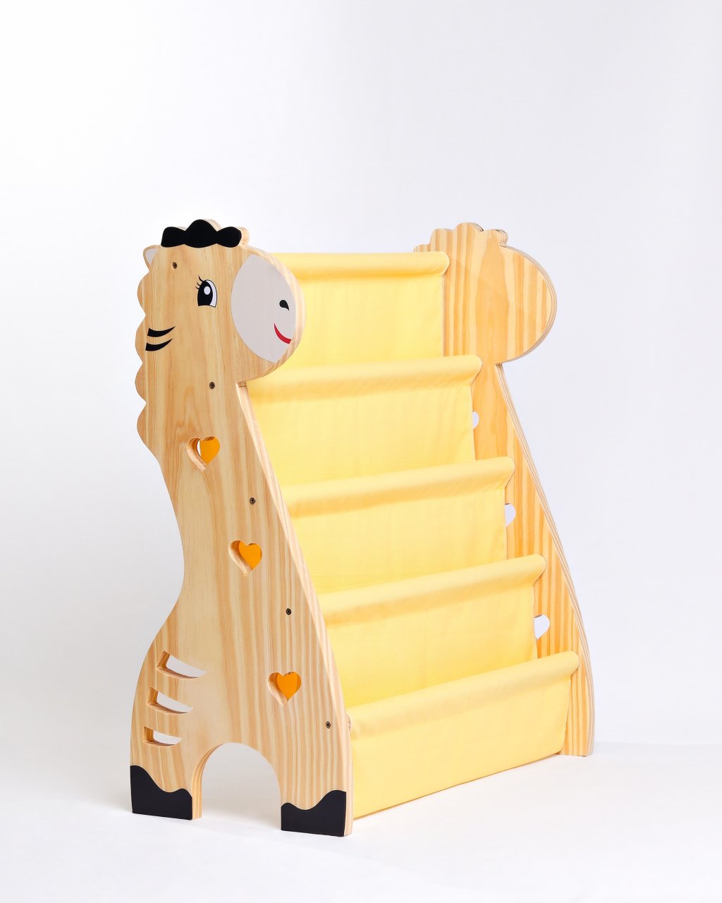 Rack Para Livros Infantil, Bookshelf Girafinha Natural Wood