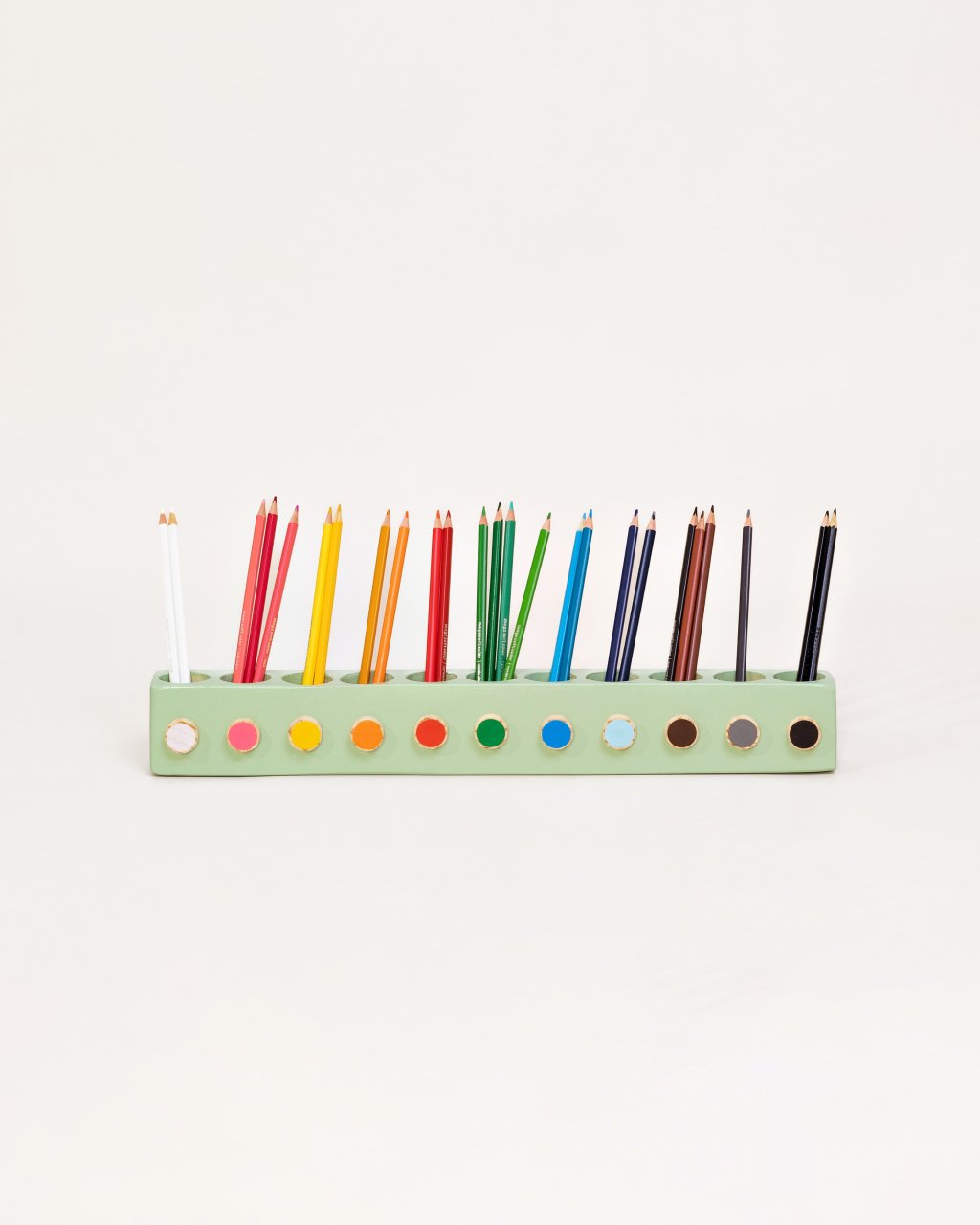Porta Lápis de Colorir Montessori verde organico
