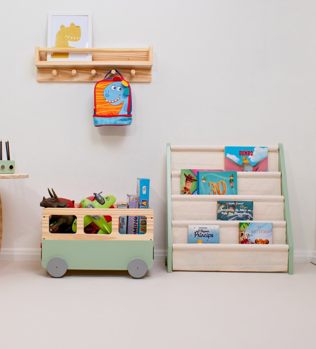 Kit trio organizadores Montessori kombinha verde