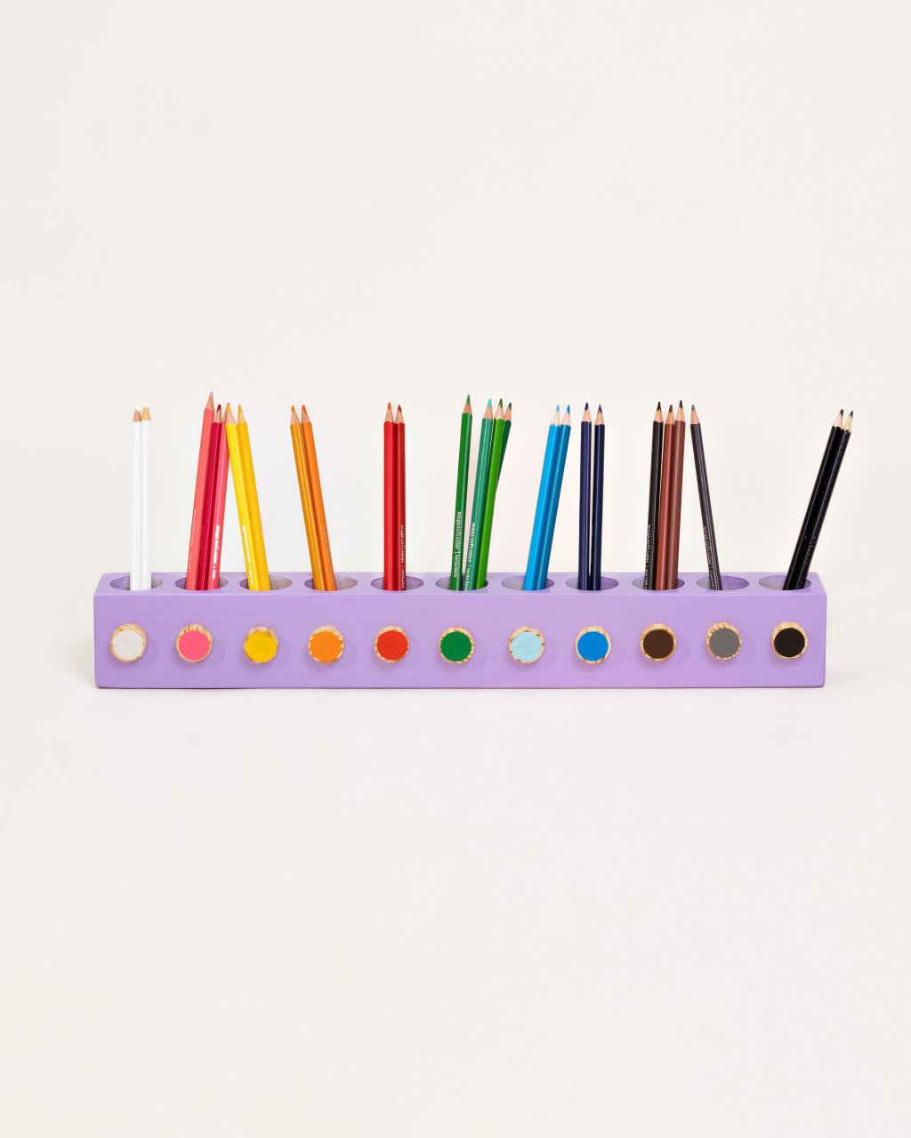 Porta Lápis de Colorir Montessori lílas