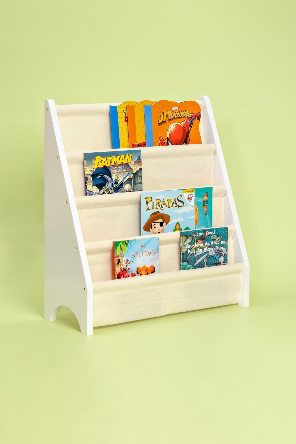 Rack Para Livros Infantil, Standbook Montessoriano Branco