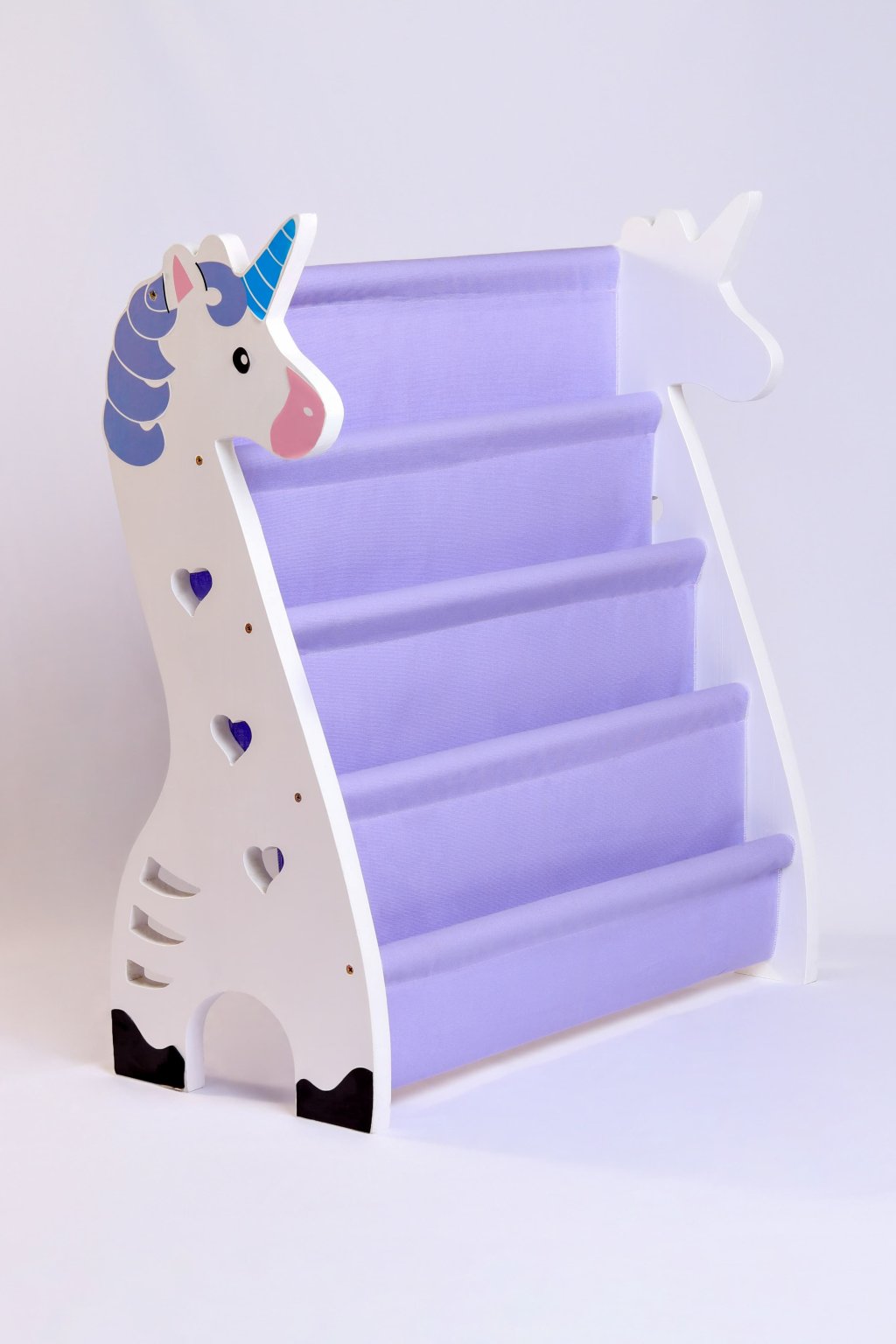 Rack para Livros Infantil Standbook Únicornio lílas