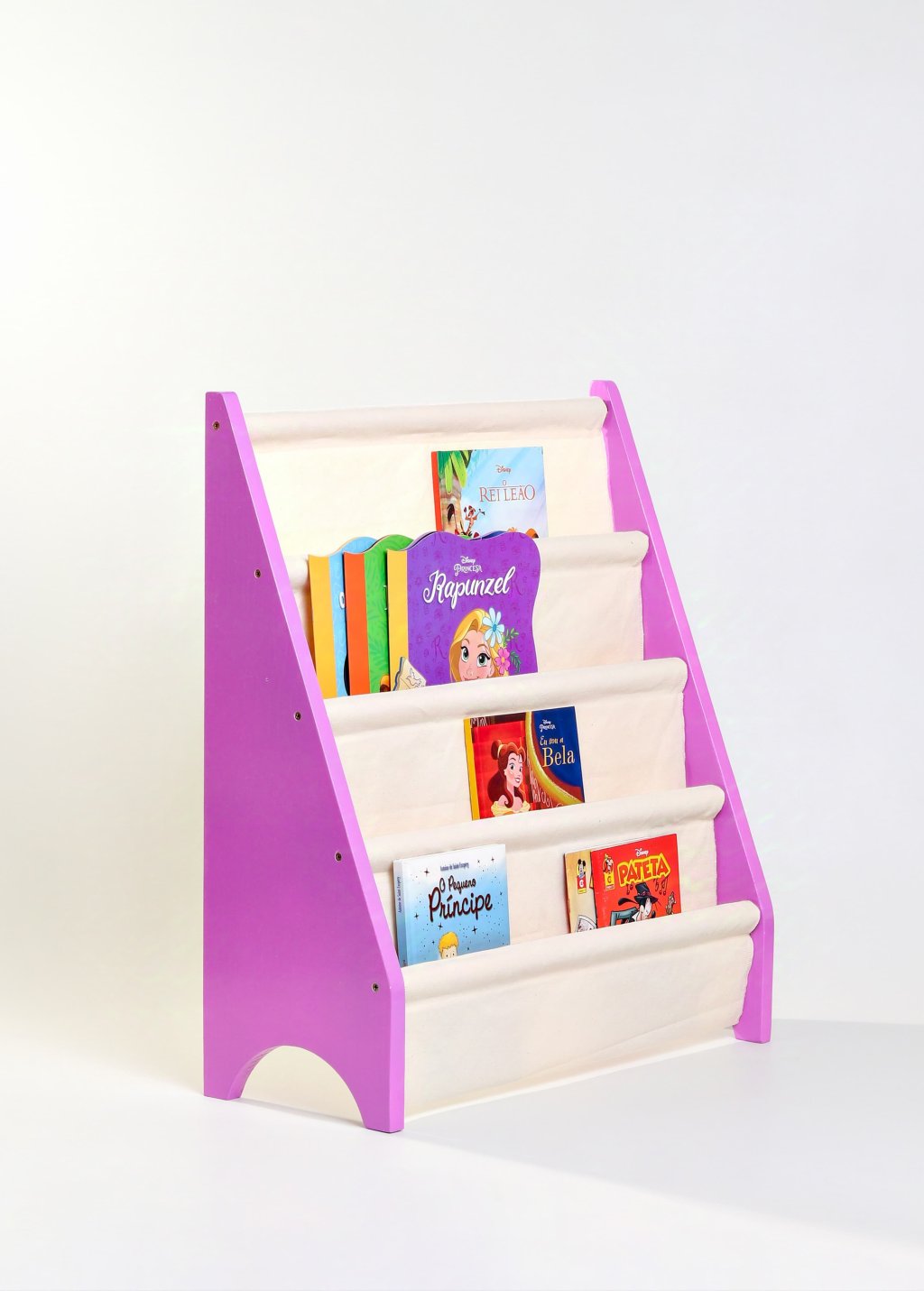 Rack Para Livros Infantil, Standbook Montessoriano magenta