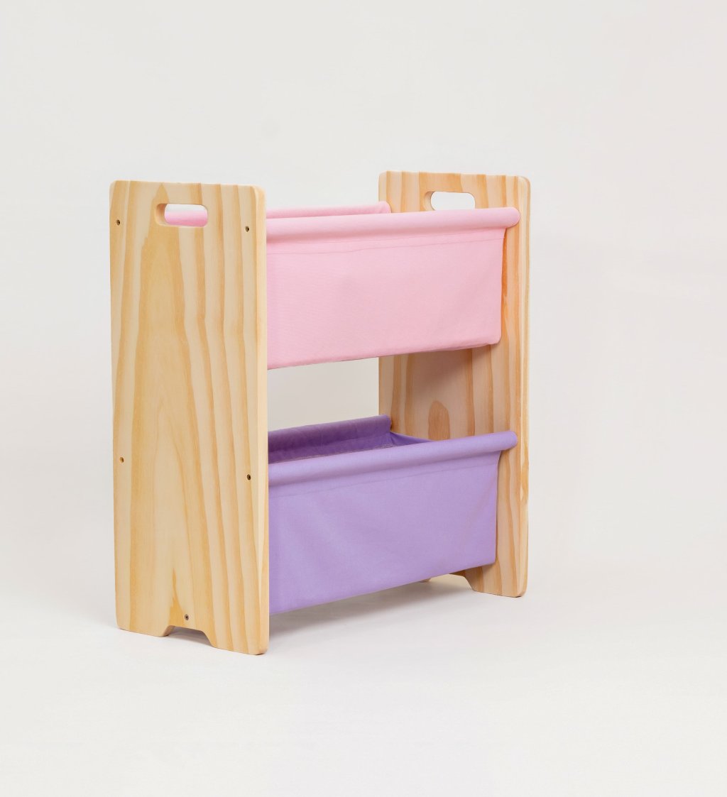 Rack Organizador Pocket, Guarda Brinquedos 2 Bolsos largos