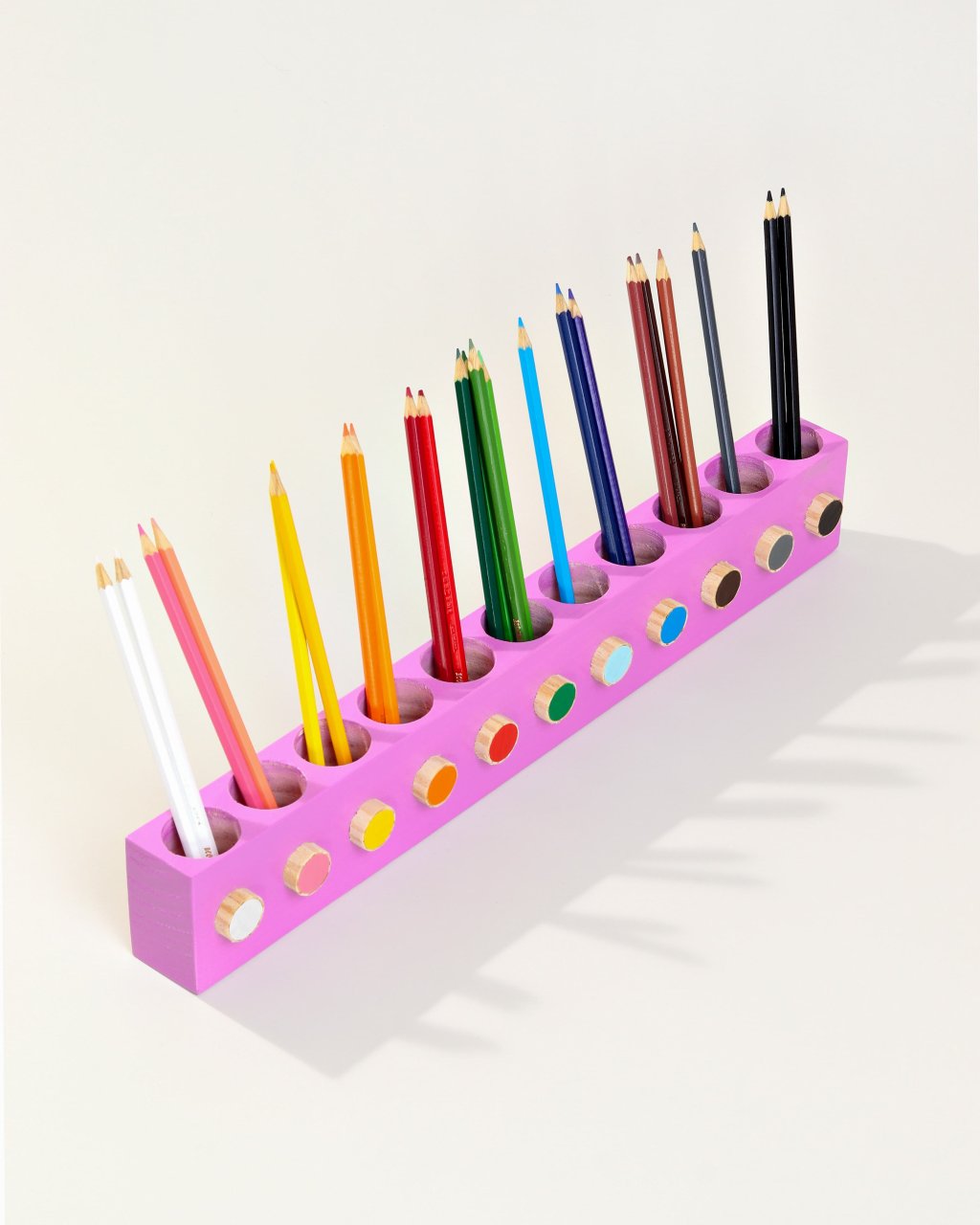 Porta Lápis de Colorir Montessori magenta