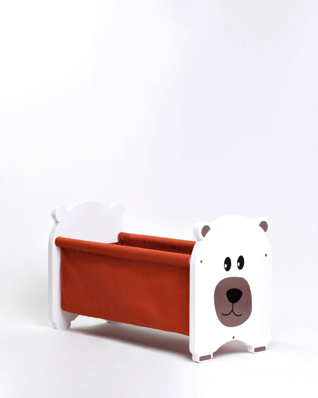 Rack Guarda Brinquedos e Livros Urso Branco