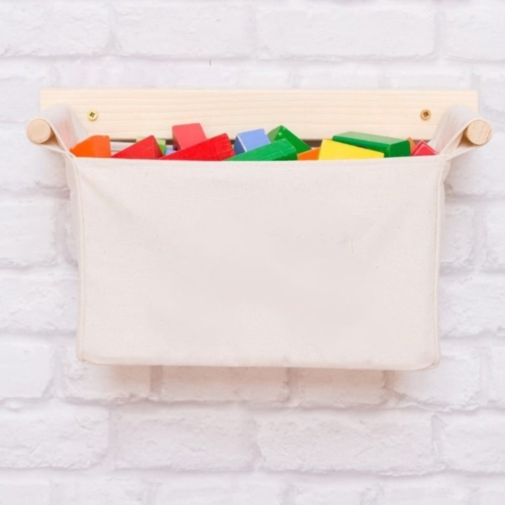 Organizador Pocket, Guarda Brinquedos individual crú