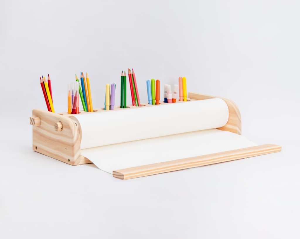 Organizador De Mesa, Dispensador De Papel Com Porta Lápis