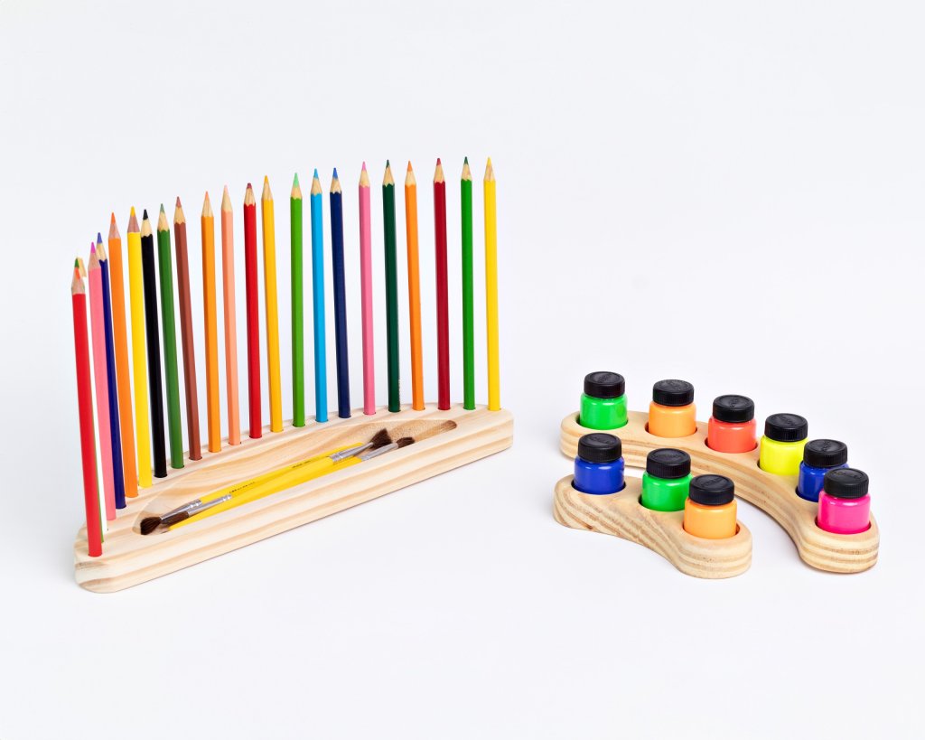 O Pequeno Artista, Seletor De Lápis E Tintas Waldorf Madeira