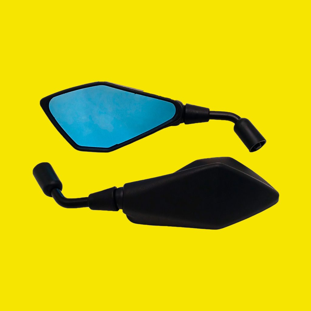 RETROVISOR Z400 FIXO HONDA HASTE CURTA COM LENTE AZUL - SM0052