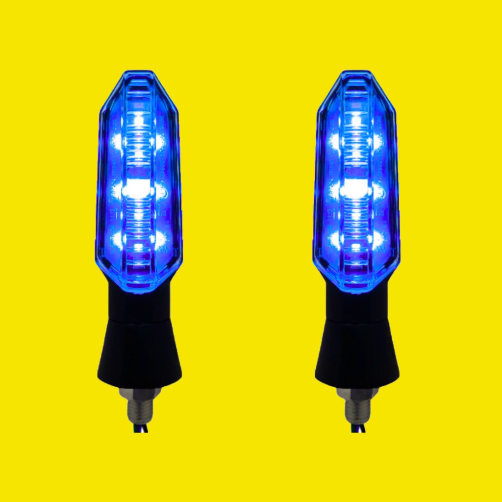 PISCA CB 250F TWISTER SEQUENCIAL LED DRL AZUL PARAFUSO - SM0223