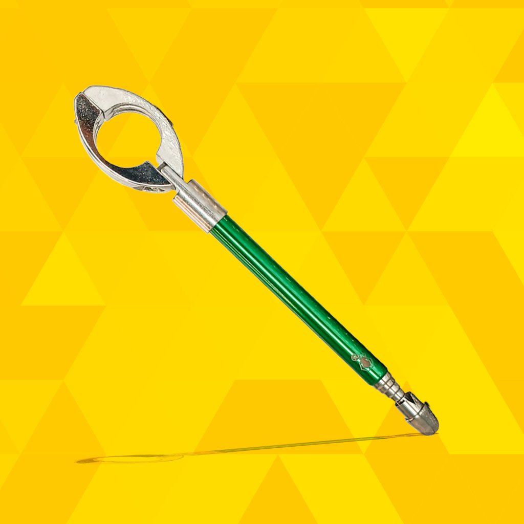 ANTENA METALICA CORTA PIPA RETRATIL 65CM VERDE - SM0296