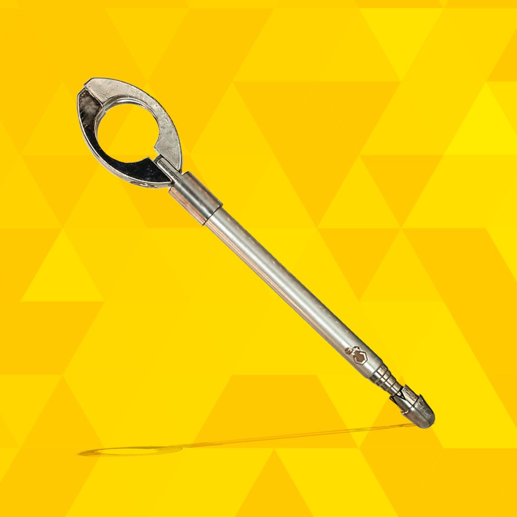 ANTENA METALICA CORTA PIPA RETRATIL 65CM CINZA TITANIUM - SM0297