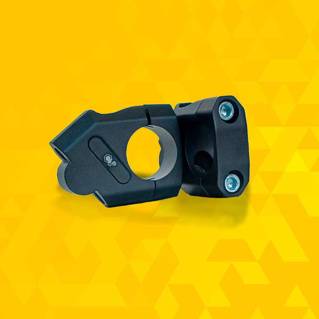 SUPORTE GUIDÃO CURVADO PRETO 32mm - SM0084