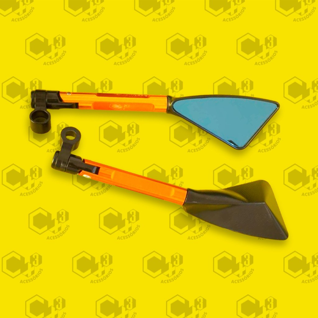 RETROVISOR TOMOK 3 PONTAS LARANJA SM0023