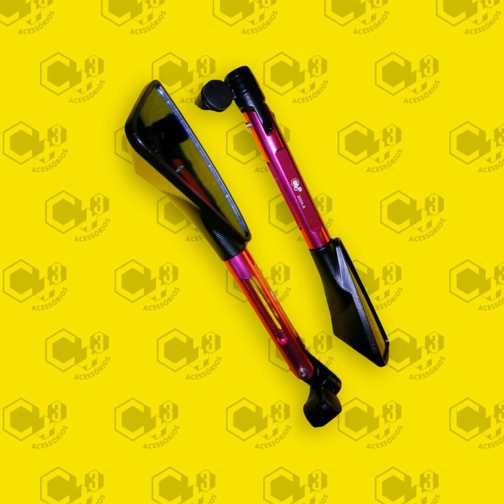 RETROVISOR TOMOK 3 PONTAS PINK SM0024