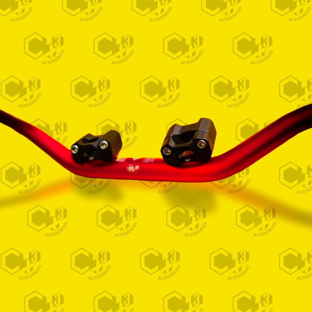 GUIDÃO ESPORTIVO FATBAR VERMELHO SM0071