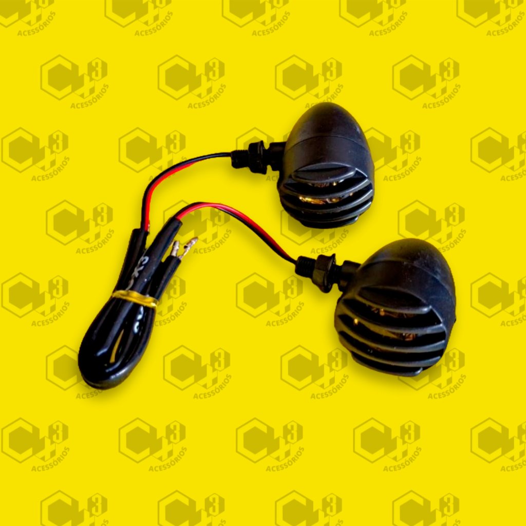 PISCA DE LED CUSTOM METAL ABS 2 FIOS SM0212