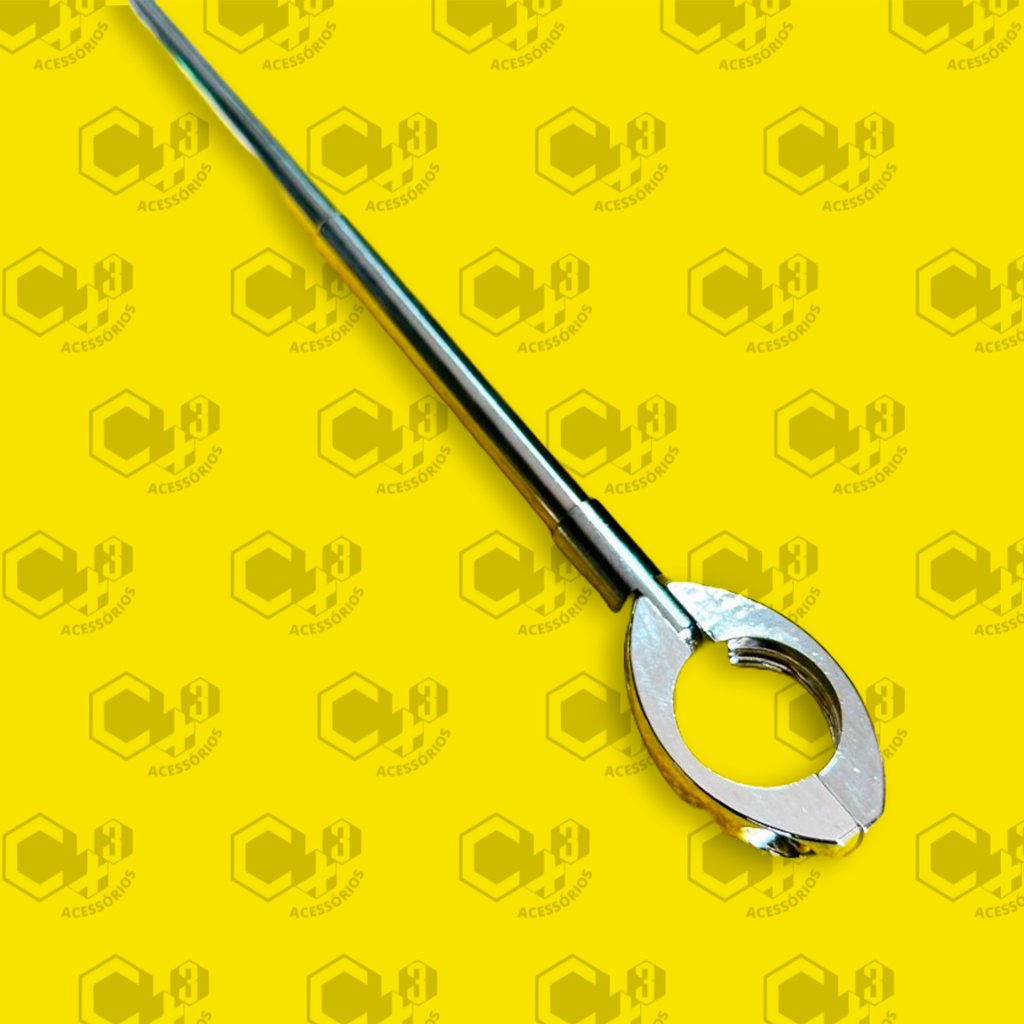 ANTENA METALICA CORTA PIPA RETRATIL GUIDAO - COMPR. 65CM CROMADA - SM0300