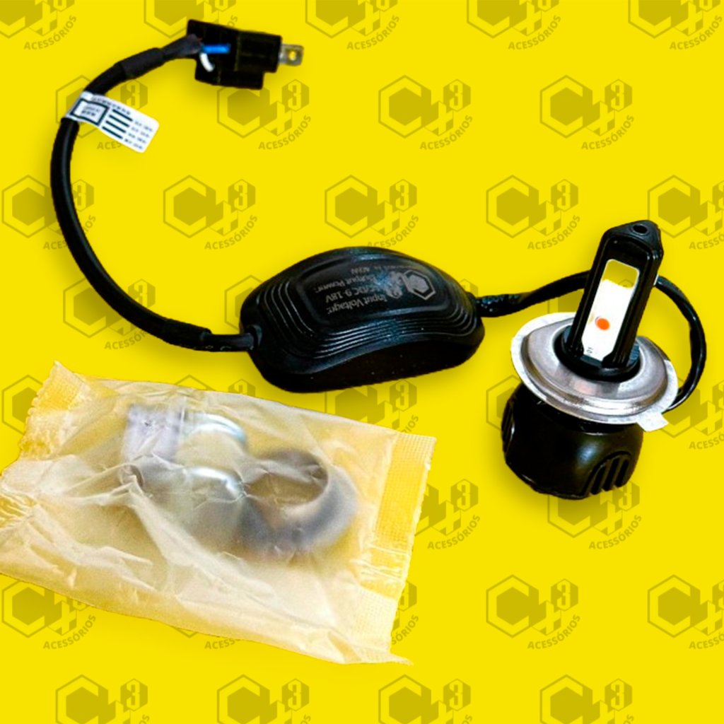 LAMPADA DE LED H4 COM REATOR 3 LEDS - SM0390