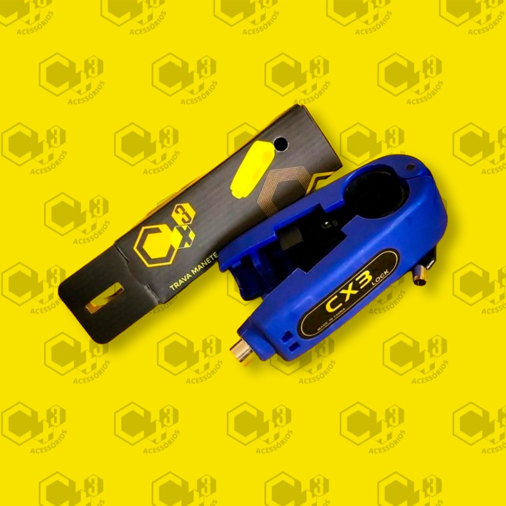 TRAVA MANETE PLASTICO ABS AZUL - SM0351