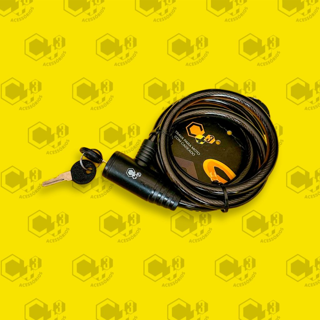 TRAVA CABO DE AÇO ENCAPADO ESPESSURA 10MM X 1.200MM COMPRIMENTO (CAPA PRETA) - SM0355