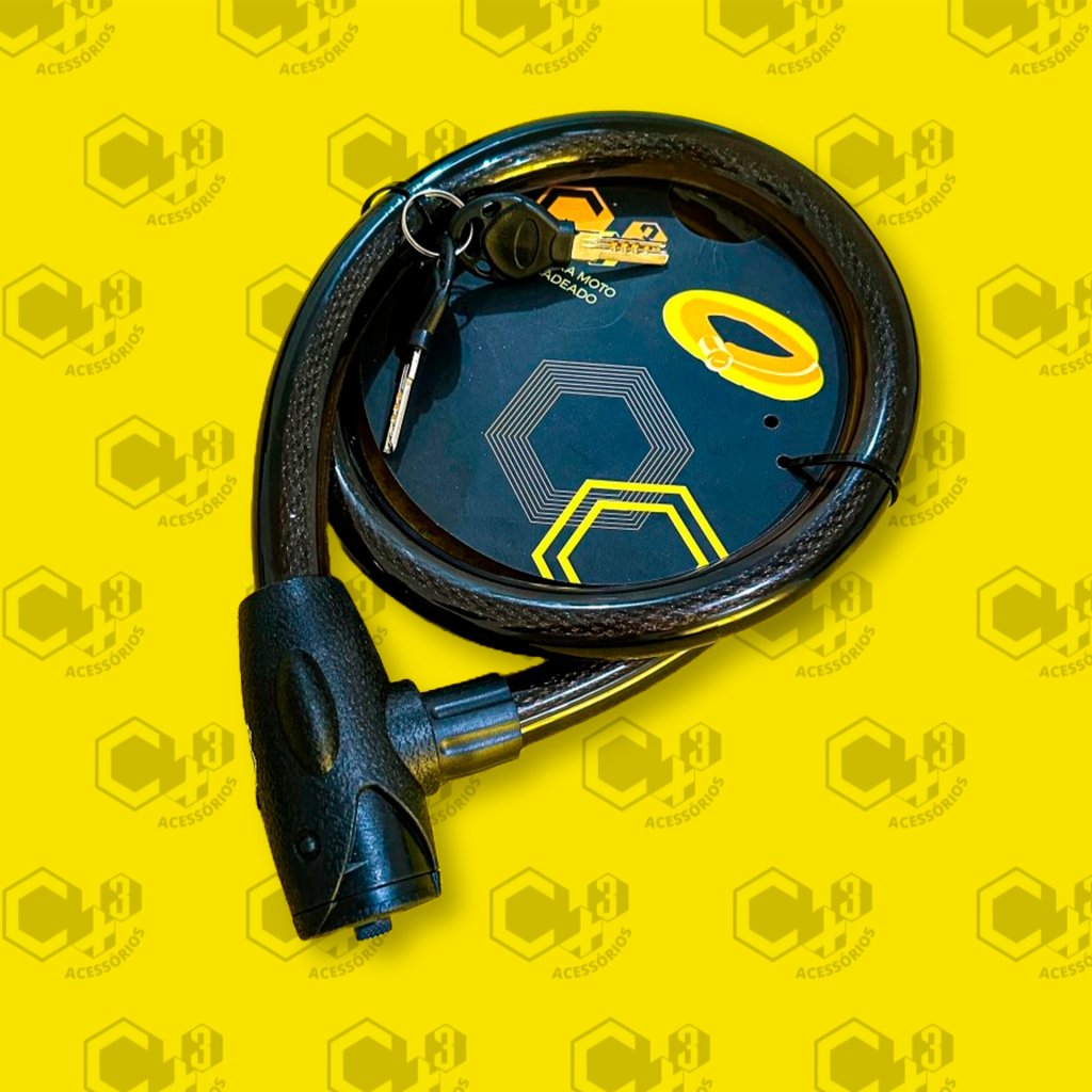 TRAVA CABO DE AÇO ENCAPADO ESPESSURA 22MM X 1.200MM COMPRIMENTO (CAPA PRETA) - SM0360