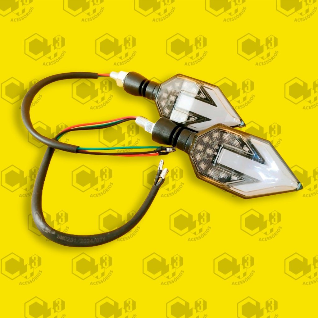 PISCA DE LED SETA SEQUENCIAL AZUL SM0232