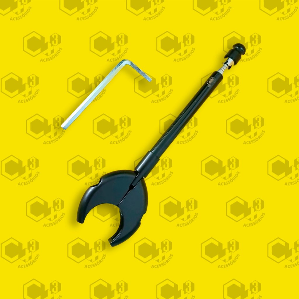 ANTENA METALICA CORTA PIPA RETRATIL GUIDAO - COMPR. 65CM PRETO 1