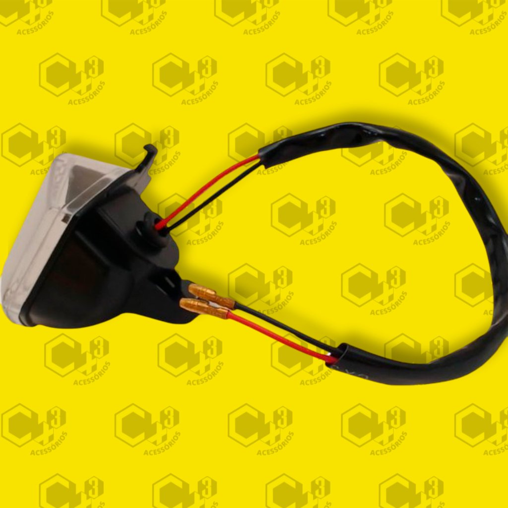 PISCA DE LED AMBAR POP 110i 2016 EM DIANTE DD/TE LENTE CRISTAL - SM0221