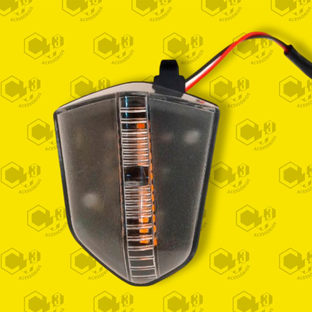 PISCA DE LED AMBAR POP 110i 2016 EM DIANTE DE/TD LENTE CRISTAL - SM0220