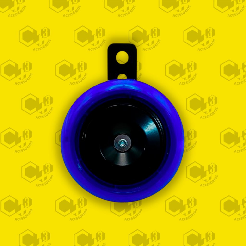 BUZINA UNIVERSAL COM LED AZUL - SM0396