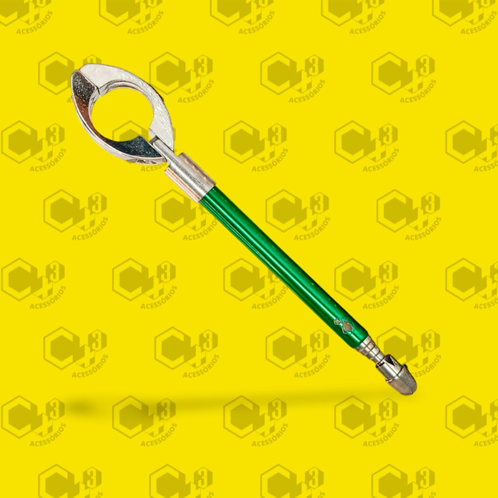 ANTENA METALICA CORTA PIPA RETRATIL 65CM VERDE - SM0296