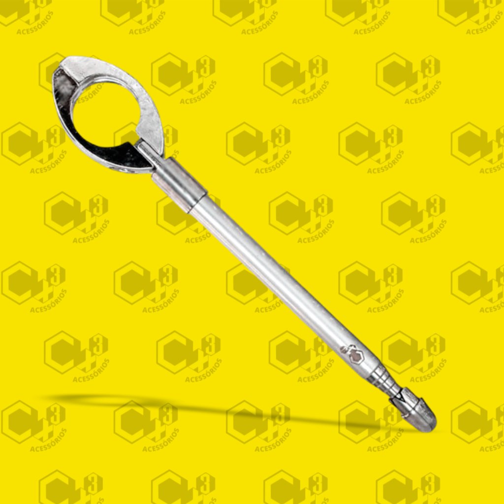 ANTENA METALICA CORTA PIPA RETRATIL 65CM CINZA TITANIUM - SM0297