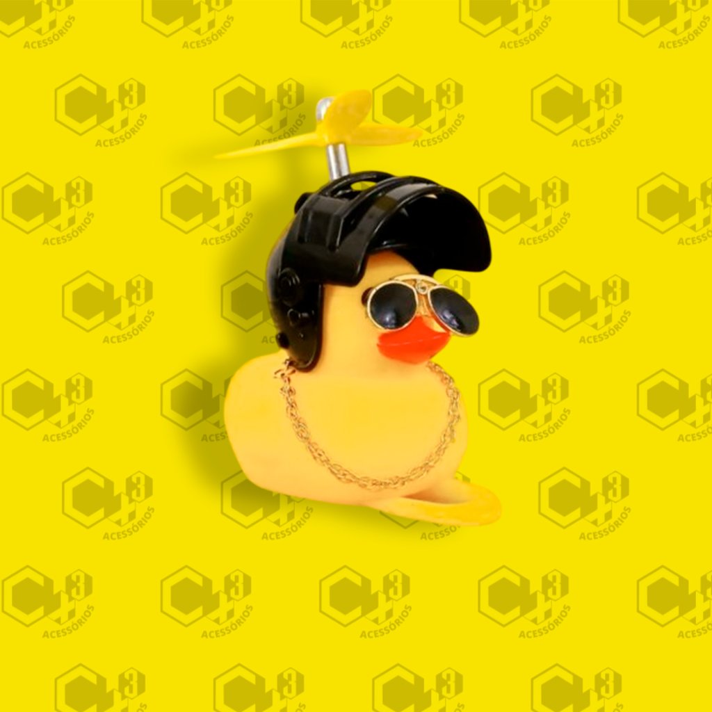 PATO MOTOQUEIRO CAPACETE ROBOCOP PRETO - SM0127