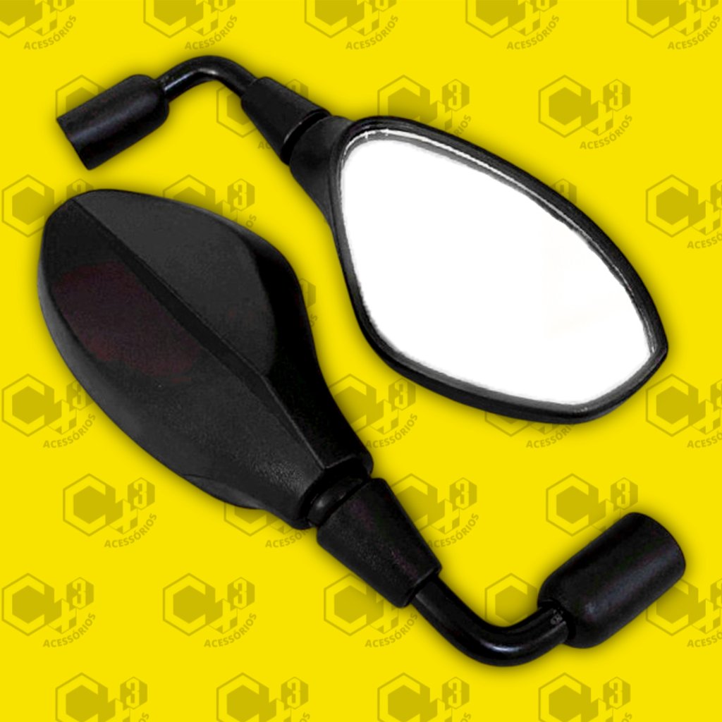 RETROVISOR BMW FIXO ROSCA YAMAHA HASTE CURTA 90°  GRAUS  SM0034