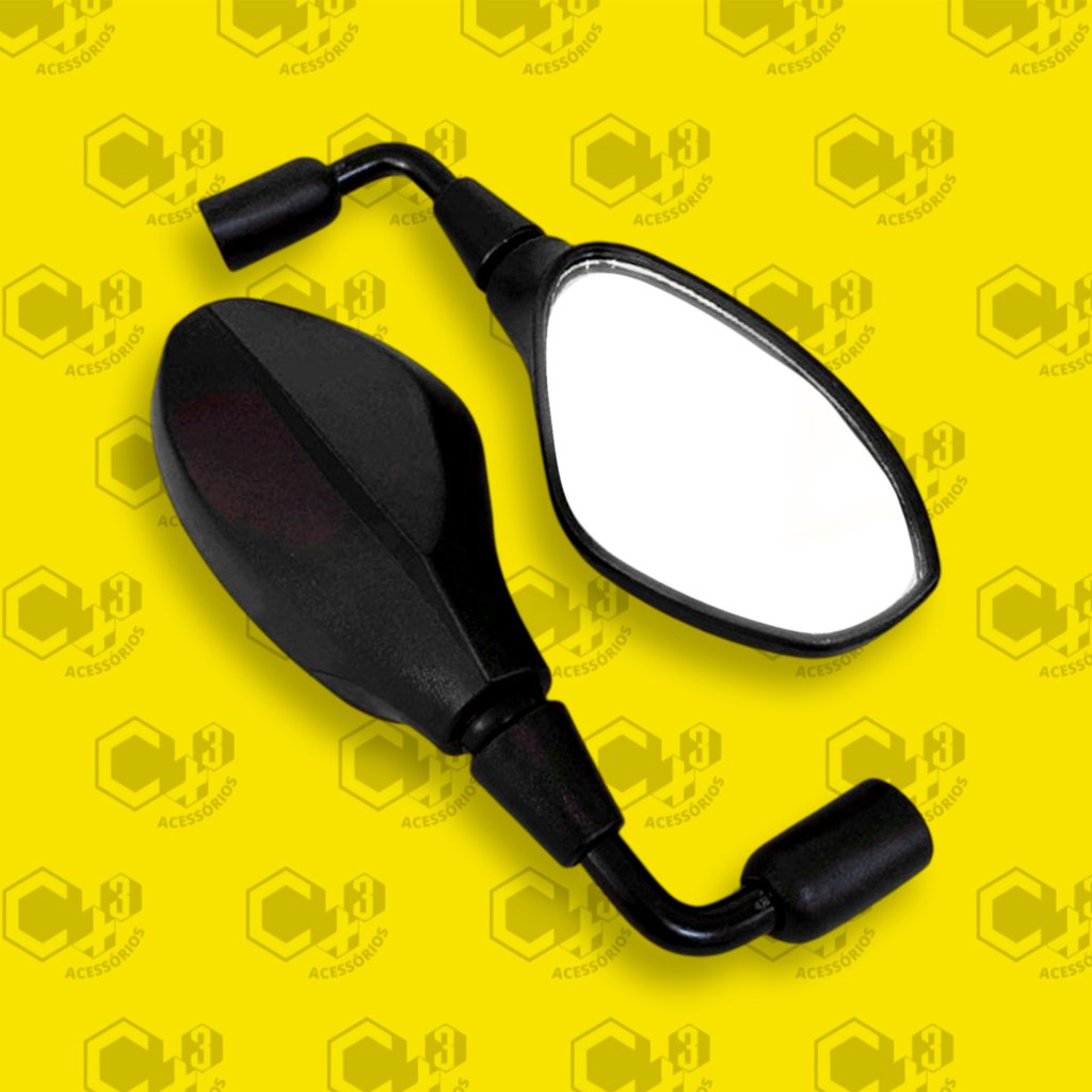 RETROVISOR BMW FIXO ROSCA HONDA HASTE CURTA 90°  GRAUS SM0033 