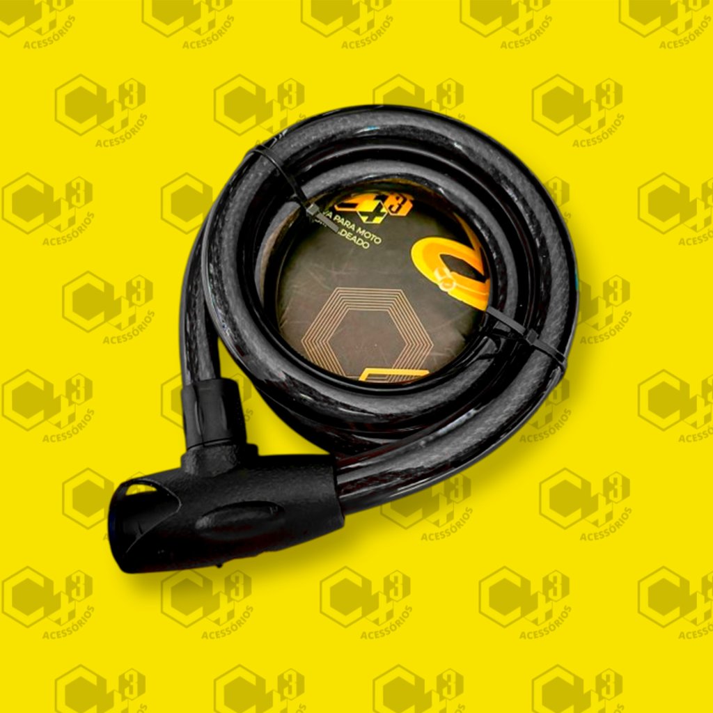 TRAVA CABO DE AÇO ENCAPADO ESPESSURA 24MM X 1.500MM COMPRIMENTO (CAPA PRETA) - SM0363