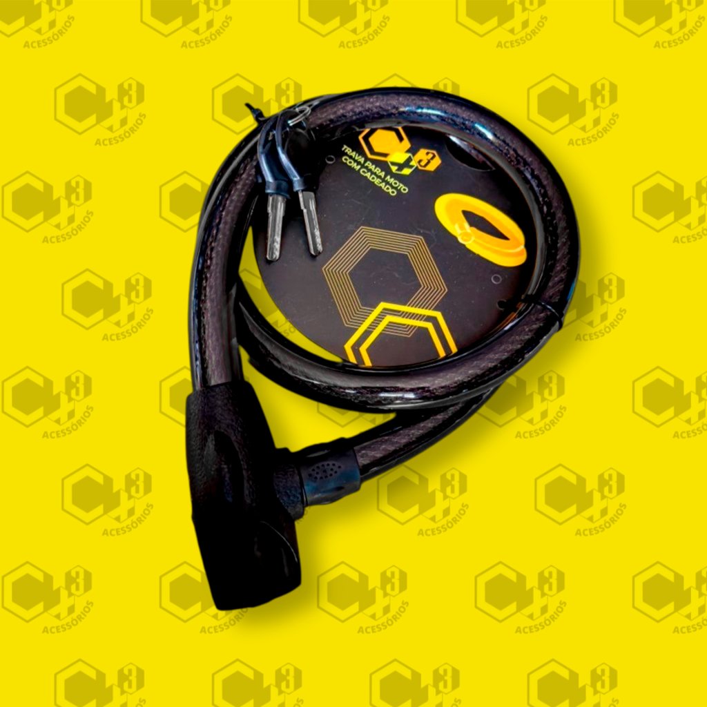 TRAVA CABO DE AÇO ENCAPADO ESPESSURA 24MM X 1.200MM COMPRIMENTO (CAPA PRETA) - SM0362