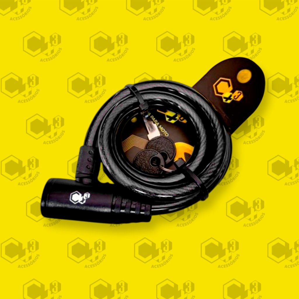 TRAVA CABO DE AÇO ENCAPADO ESPESSURA 12MM X 1.000MM COMPRIMENTO (CAPA PRETA) - SM0357