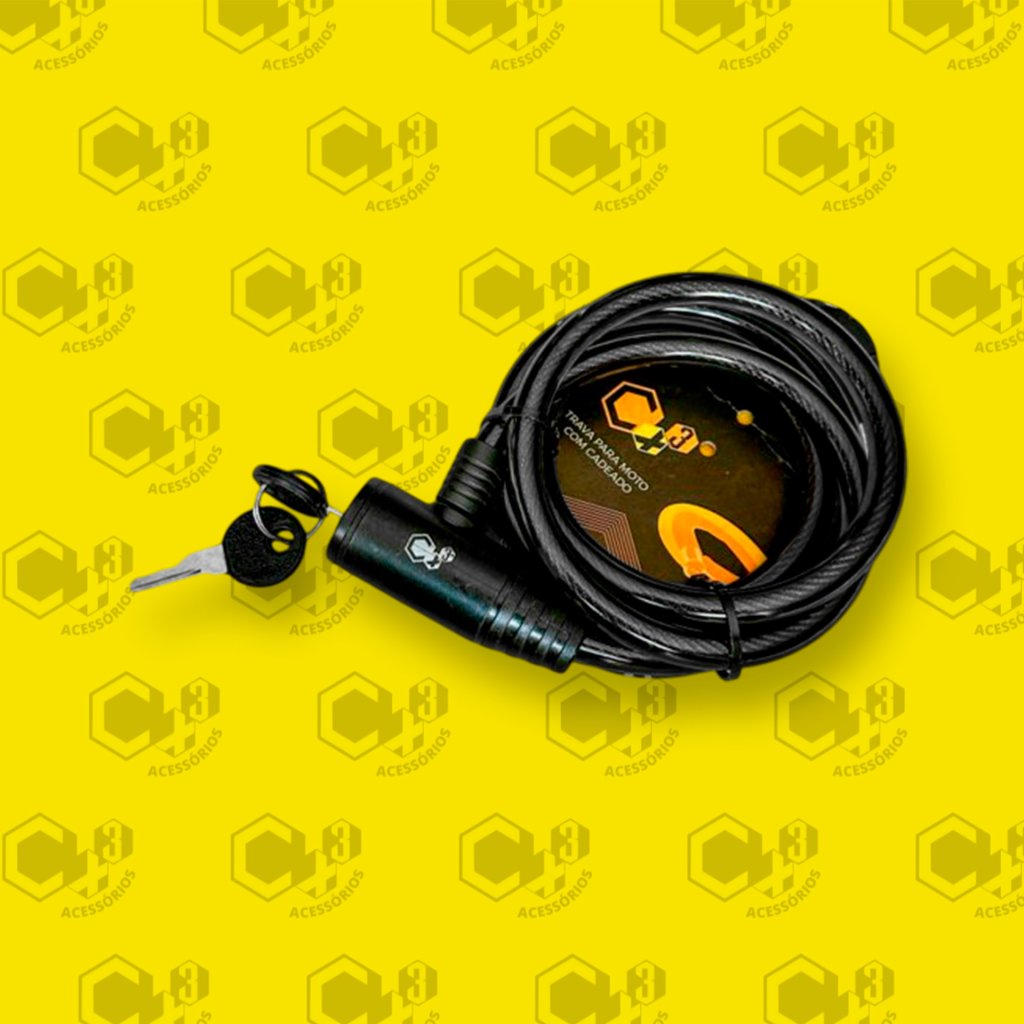 TRAVA CABO DE AÇO ENCAPADO ESPESSURA 10MM X 1.500MM COMPRIMENTO (CAPA PRETA) - SM0356