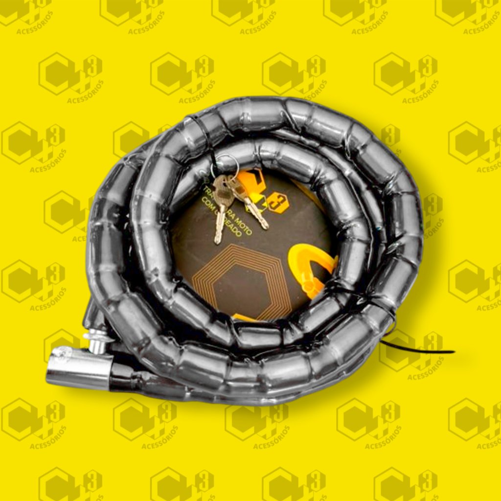 CABO DE AÇO ARTICULADO  22MM x 1.5000MM (CAPA PRETA) - SM0348